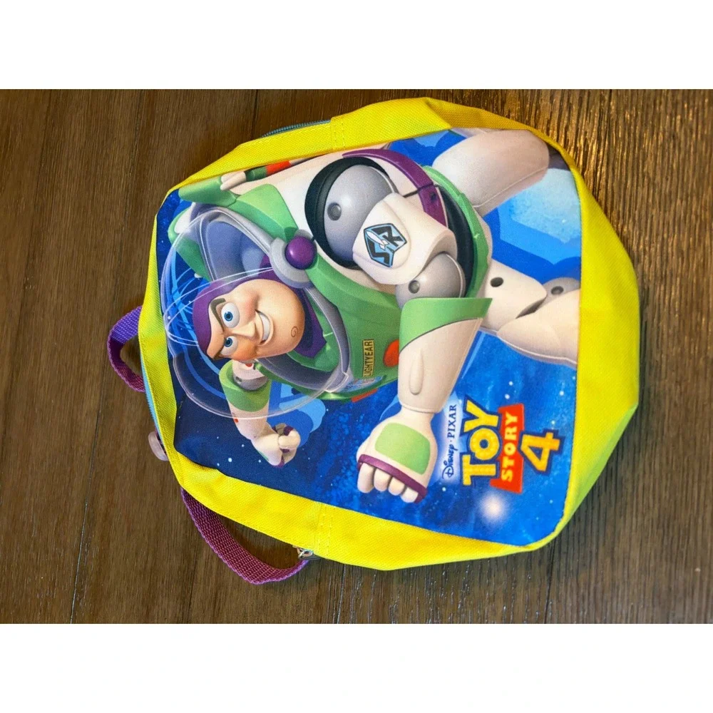 Disney Toy Story 4 Mini Backpack Kids Small Buzz Lightyear Yellow Purple Graphic